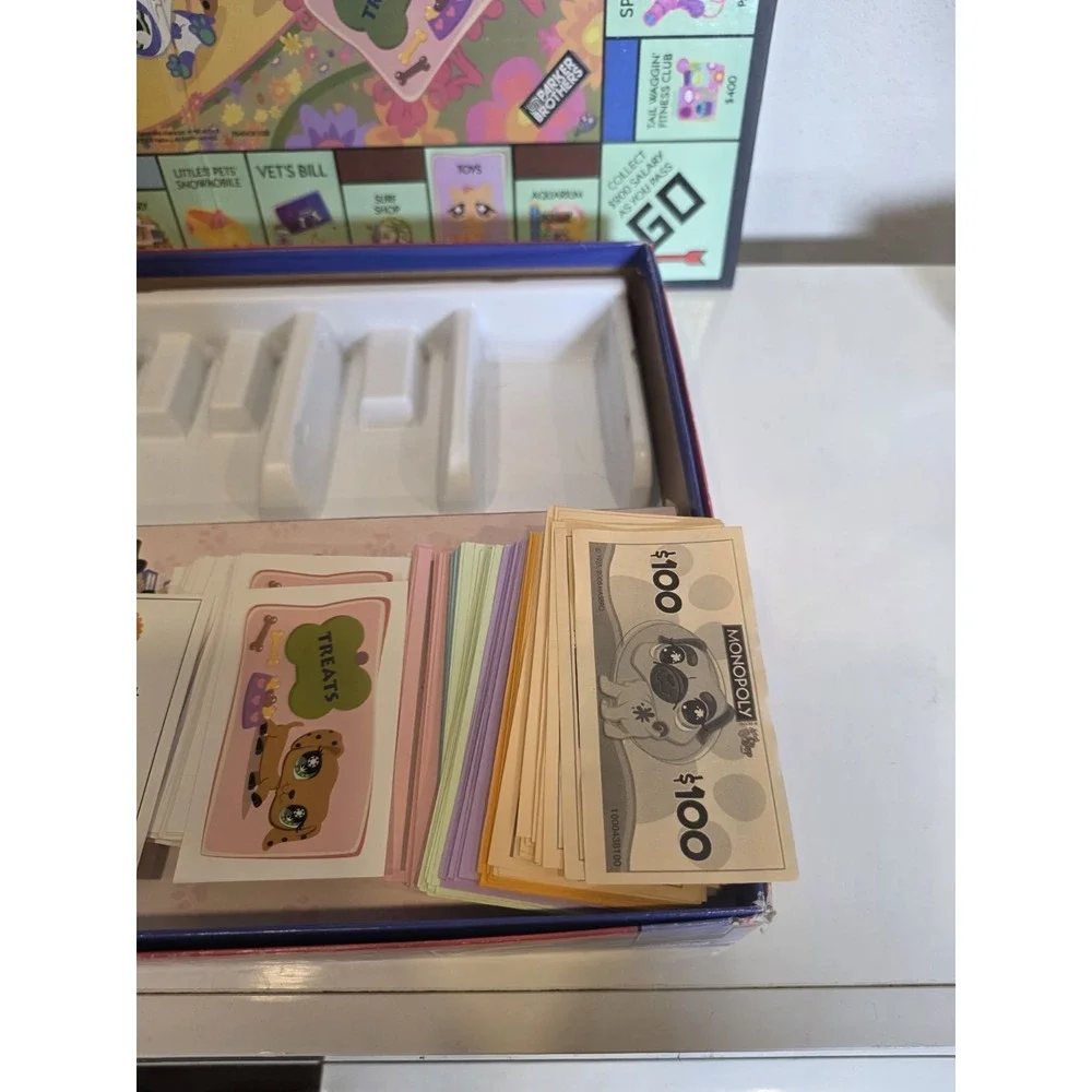 Monopoly Littlest Pet Shop Edition Board Game Parker Brothers NO PETS - Read